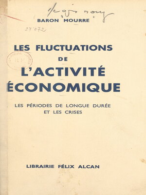 cover image of Les fluctuations de l'activité économique